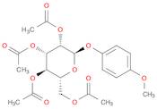 (2R,3R,4S,5S,6R)-2-(Acetoxymethyl)-6-(4-methoxyphenoxy)tetrahydro-2H-pyran-3,4,5-triyl triacetate