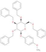 (2R,3S,4S,5R,6S)-3,4,5-Tris(benzyloxy)-2-((benzyloxy)methyl)-6-(4-methoxyphenoxy)tetrahydro-2H-pyr…