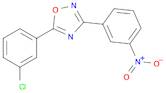 5-(3-CHLOROPHENYL)-3-(3-NITROPHENYL)-1,2,4-OXADIAZOLE
