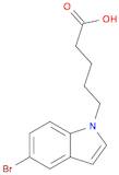 5-(5-Bromo-1H-indol-1-yl)pentanoic acid
