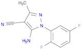 5-Amino-1-(2,5-difluorophenyl)-3-methyl-1H-pyrazole-4-carbonitrile