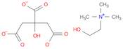 2-Hydroxy-N,N,N-trimethylethanaminium 2-hydroxypropane-1,2,3-tricarboxylate