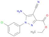 Ethyl 5-amino-1-(3-chlorophenyl)-4-cyanopyrazole-3-carboxylate