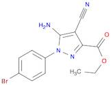 Ethyl 5-amino-1-(4-bromophenyl)-4-cyanopyrazole-3-carboxylate