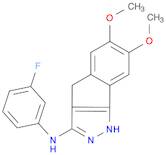 N-(3-fluorophenyl)-6,7-dimethoxy-1,4-dihydroindeno[1,2-c]pyrazol-3-amine