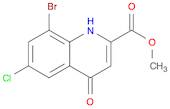 Methyl 8-bromo-6-chloro-4-hydroxyquinoline-2-carboxylate