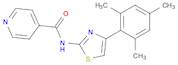 N-[4-(2,4,6-TRIMETHYLPHENYL)-2-THIAZOLYL]-4-PYRIDINECARBOXAMIDE