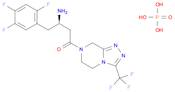 1-Butanone, 3-amino-1-[5,6-dihydro-3-(trifluoromethyl)-1,2,4-triazolo[4,3-a]pyrazin-7(8H)-yl]-4-(2,4,5-trifluorophenyl)-, (3R)-, phosphate (1:1)
