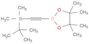 tert-Butyldimethyl((4,4,5,5-tetramethyl-1,3,2-dioxaborolan-2-yl)ethynyl)silane