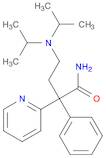 α-Diisopropylaminoethyl-α-phenylpyridine-2-acetamide