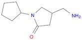 4-(AMINOMETHYL)-1-CYCLOPENTYLPYRROLIDIN-2-ONE