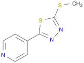 4-[5-(methylsulfanyl)-1,3,4-thiadiazol-2-yl]pyridine