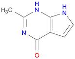 4H-Pyrrolo[2,3-d]pyrimidin-4-one, 1,7-dihydro-2-methyl- (9CI)
