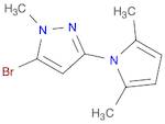 1H-Pyrazole, 5-bromo-3-(2,5-dimethyl-1H-pyrrol-1-yl)-1-methyl-