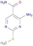 5-Pyrimidinecarboxamide,4-amino-2-(methylthio)-