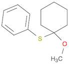 Benzene, [(1-methoxycyclohexyl)thio]-