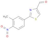 2-(3-Methyl-4-nitrophenyl)thiazole-4-carbaldehyde