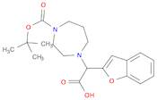 2-(Benzofuran-2-yl)-2-(4-(tert-Butoxycarbonyl)-1,4-diazepan-1-yl)acetic acid
