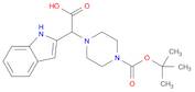 2-(4-(tert-Butoxycarbonyl)piperazin-1-yl)-2-(1H-indol-2-yl)acetic acid
