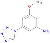 BENZENAMINE, 3-METHOXY-5-(1H-TETRAZOL-1-YL)-