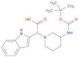2-(3-((tert-Butoxycarbonyl)amino)piperidin-1-yl)-2-(1H-indol-2-yl)acetic acid