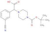 1-Piperazineaceticacid, a-(3-cyanophenyl)-4-[(1,1-dimethylethoxy)carbonyl]-
