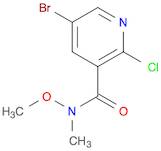 5-Bromo-2-chloro-N-methoxy-N-methylnicotinamide