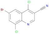 6-Bromo-4,8-dichloroquinoline-3-carbonitrile