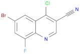 6-Bromo-4-chloro-8-fluoroquinoline-3-carbonitrile