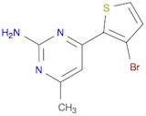 2-Pyrimidinamine,4-(3-bromo-2-thienyl)-6-methyl-