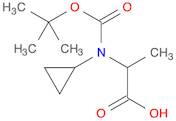 2-{[(tert-butoxy)carbonyl](cyclopropyl)amino}propanoic acid