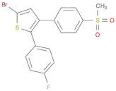 Thiophene,5-bromo-2-(4-fluorophenyl)-3-[4-(methylsulfonyl)phenyl]-