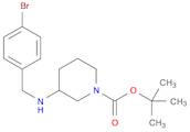 1-Piperidinecarboxylicacid, 3-[[(4-bromophenyl)methyl]amino]-, 1,1-dimethylethyl ester
