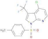 1H-Pyrrolo[2,3-b]pyridine, 4-chloro-1-[(4-methylphenyl)sulfonyl]-3-(trifluoromethyl)-