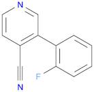 4-Pyridinecarbonitrile, 3-(2-fluorophenyl)-