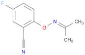 5-fluoro-2-(propan-2-ylideneaMinooxy)benzonitrile