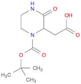 2-(1-(tert-Butoxycarbonyl)-3-oxopiperazin-2-yl)acetic acid