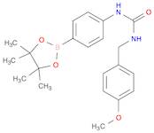 1-(4-Methoxybenzyl)-3-(4-(4,4,5,5-tetramethyl-1,3,2-dioxaborolan-2-yl)phenyl)urea