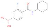 (4-(Cyclohexylcarbamoyl)-3-fluorophenyl)boronic acid
