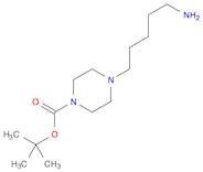 1-Piperazinecarboxylicacid, 4-(5-aminopentyl)-, 1,1-dimethylethyl ester