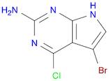 5-Bromo-4-chloro-7H-pyrrolo[2,3-d]pyrimidin-2-amine