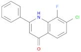 7-Chloro-8-fluoro-2-phenylquinolin-4(1H)-one