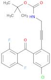 [3-[4-Chloro-2-(2,6-difluorobenzoyl)phenyl]prop-2-ynyl]carbamic acid tert-butyl ester