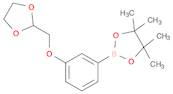 2-(3-((1,3-Dioxolan-2-yl)methoxy)phenyl)-4,4,5,5-tetramethyl-1,3,2-dioxaborolane