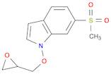 6-(Methylsulfonyl)-1-(oxiran-2-ylmethoxy)-1H-indole