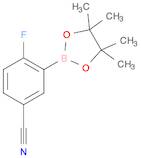 4-FLUORO-3-(4,4,5,5-TETRAMETHYL-1,3,2-DIOXABOROLAN-2-YL) BENZONITRILE