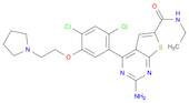 2-amino-4-(2,4-dichloro-5-(2-(pyrrolidin-1-yl)ethoxy)phenyl)-N-ethylthieno[2,3-d]pyrimidine-6-carb…