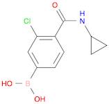 (3-Chloro-4-(cyclopropylcarbamoyl)phenyl)boronic acid