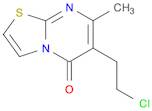 5H-Thiazolo[3,2-a]pyrimidin-5-one, 6-(2-chloroethyl)-7-methyl-