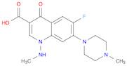 3-Quinolinecarboxylicacid, 6-fluoro-1,4-dihydro-1-(methylamino)-7-(4-methyl-1-piperazinyl)-4-oxo-